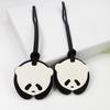 Nuevo Colgante de Bolso H Panda Encanto de Cuero PU con Patrón de Lichi Llavero de Coche Colgante de Cuero de Panda