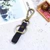 Chaveiro de Couro de Vaca Estilo Retro Bronze Simples Presente Criativo Pequeno Presente Venda por Atacado de Fábrica Disponível