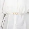 Hebilla Colgante Hebilla Cinturón Delgado Mujer Verano Nuevo Estilo Vestido Suéter Traje Cintura Decorativo Pequeño Cinturón Mujeres