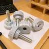 Manípulo de plástico de trama reta 22mm/M6, manípulo ajustável, manípulo de fixação para móveis, manípulo de plástico