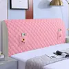 Funda suave para cabecero elástica universal de color sólido todo incluido, funda protectora a prueba de polvo para cojines suaves de dormitorio