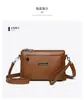 Bolsos para Mujer 2024 Nuevo Estilo de Moda Bolso de Hombro Cruzado Cuero de Vaca Señora Bolso para Mamá de Mediana Edad Bolso Pequeño Multicapa Moderno