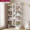 Apartamento pequeño, estantería simple, de pared, de pie, pequeña, estante de almacenamiento moderno, diseño minimalista y moderno, adecuado para uso doméstico, estantería para dormitorio