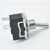 Interruptor basculante MTS-101 Negro Interruptor basculante de palanca 12MM Interruptor basculante de 2 pines 2 velocidades