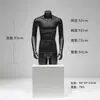 Tienda de Ropa para Hombre, Accesorios de Maniquí Deportivo de Medio Cuerpo, Soporte de Maniquí Masculino, Maniquí de Cuerpo Completo para Tienda de Ropa, Soporte de Exhibición para Lencería