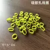 Cabo de dados colorido de alta elasticidade e alta temperatura, cabo de carregamento para fone de ouvido de silicone com bobina, anel de fixação para armazenamento