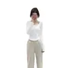 Venta al por mayor de fábrica otoño e invierno cuello cuadrado terciopelo de doble cara espina de pescado manga larga camiseta interior de mujer ajustada cálida camisa de manga larga para base