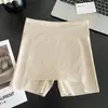 Pantalones Cortos de Seguridad Doble Capa Anti-Exposición para Mujer, de Cintura Alta, Seda de Hielo, Sin Costuras, Transpirables, Entrepierna de Algodón Puro, Versátiles para Faldas, Pantalones Base