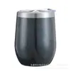 Comercio Exterior Taza de Acero Inoxidable al Vacío de 12 oz para Vino Tinto Cerveza Taza con Forma de Huevo Cáscara de Huevo Taza de Café con Aislamiento Frío