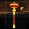 Ornamentação Manual de Couro Vermelho Vitória Cobre com Manivela Dourado-Vermelho Watanabe Mantra Recitado Seis Vezes com Acabamento Requintado para Decoração de Mesa e Uso Doméstico