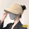 Chapéu de Verão Chapéu de abas grandes das mulheres Chapéu anti-ultravioleta Face-shading Bloqueio solar Pescador Moda All-match Big-rimmed Hat