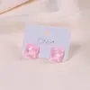 Pendientes de Diseño de Nicho de Gama Alta 2025 Nuevo Estilo Frescos y Simples Versátiles Pendientes Cuadrados de Onda de Agua