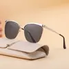 Gafas de Sol para Hombre 2026, Moda Europea y Americana Nueva, Ojo de Gato, Medio Marco, Únicas y Modernas, Versátiles, Protección Solar, Gafas de Sol para Hombre para Ventas Transfronterizas