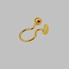 Venta al por mayor de fábrica DIY sin agujero en la oreja parche de accesorios adhesivos accesorios para aretes en forma de U con anillos incrustados aretes indoloros para mujer