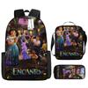 2021 Nueva Mochila Escolar Mágica Full House para Estudiantes Mochila de Poliéster Mochila Creativa Cómoda Bolso Estampado Estuche para Lápices