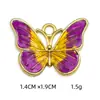 Joias de Liga Acessórios diy Padrão Borboleta Óleo Gotejante Colar Pulseira Pingente Pendente Pequeno Individual Venda por Atacado Transfronteiriça