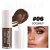 Blush Líquido Transfronteiriço Mlsmile Cor Iluminadora Maquiagem Facial Rouge Sombra para Olhos 6 Cores Creme Blush para Contorno
