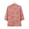 Vestido de Verano de la Abuela Nuevo Estilo Chino Estilo Nacional Conjunto de Dos Piezas Top de Manga Media para Señora de 70 Años Traje para Madre de Mediana Edad y Anciana