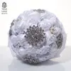 Flor de simulación de lujo Flor de pedrería con anillo flor para sostener como regalo novia pedrería sosteniendo flor regalo boutique