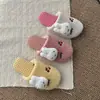 Chinelos de Algodão Originais Miffy Femininos de Inverno para Casa Quentinhos com Pelúcia Chinelos de Inverno com Veludo Adicional Antiderrapantes Chinelos de Pelúcia