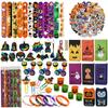 Traje de papelería de Halloween transfronterizo kit DIY para niños regla de goma de calabaza máscara de araña traje de regalo de Halloween