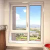 Puertas y Ventanas de Aluminio Sistema Puente Roto Color Blanco Roto Aislamiento Acústico y Térmico Casa de Autoconstrucción Baño Dormitorio Ventana de Balcón de Aleación de Aluminio