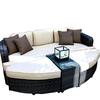 Sofá de exterior Patio Terraza Balcón Sala de estar de ocio para tres personas Combinación Ratán Procesamiento personalizado Silla de ratán Sofá de ratán