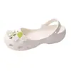 Tamancos de Ballet de Verão com Pérolas Bordadas Acessórios "O Mágico de Oz" Pingentes para Sapato Acessórios de Fivela para Sapato