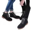 Botas Martin con Forro de Polar Jinbukang para Otoño e Invierno para Estudiantes Mujeres, Botines Casuales de Caña Alta Versátiles Estilo Británico, Zapatos de Algodón Calientes para Hombres, Ropa de Trabajo
