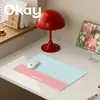 Mantel de Cuero a Cuadros con Bloques de Color, Impermeable, Resistente al Aceite, Limpiable con Paño, Lavable, Alfombrilla de Ratón de PVC, Posavasos, Posaplato, Alfombrilla Aislante de Calor