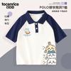 Camiseta Infantil de Manga Curta 2024 Novo Estilo Tops para Meninas e Meninos, Camisas Polo Tendência Estilo College