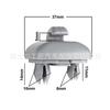 Compatible con el soporte de gancho de la hebilla de la visera parasol Audi A3A4LA5A6LQ5Q3 8U0857562 8E0857562
