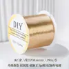 Rollo grande de 100 metros alambre de cobre conservador de color 0.2 mm material de tejido DIY hecho a mano alambre metálico filigrana alambre para enrollar alambre para envolver flor