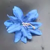 Cabeça de Flor de Lírio Artificial Grande de 13cm Novo Produto Transfronteiriço Flor de Tecido de Seda Simulada para Acessórios de Cabelo, Decoração de Estúdio de Casamento e Decoração de Feriado
