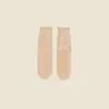 Calcetines de Yoga con Suela de Silicona para Mujer, Calcetines Profesionales de Pilates Fitness hasta la Pantorrilla con Adorno de Encaje, Calcetines Holgados sin Costuras