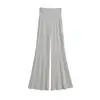 Nuevos pantalones casuales elásticos ajustados, elegantes y únicos de cintura alta, ligeramente atrevidos, pantalones acampanados de verano que alargan las piernas