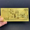 2026 Ano do Cavalo Nota de Banco de Ouro Folha de Ouro Moeda Comemorativa Colorida do Zodíaco Desenho Animado Carneiro Nota de Banco de Ouro Loja de Ano Novo Celebração Transmissão Ao Vivo Presente de Pacote Vermelho