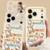 Lanyard Lindo con Texto de Gato Adecuado para Funda de Teléfono Móvil Apple 17Promax Iphone15 Silicona 16 Nuevo Modelo para Mujer 18