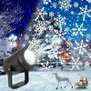 Lámpara de Patrón HD de Halloween Temu Transfronteriza Lámpara de Calabaza USB Lámpara de Proyección de Copos de Nieve Giratorios para Fiesta de Navidad Interior