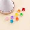 Cuentas Acrílicas Pequeñas de Flor de Ciruelo de Goteo de Aceite Doble Cara de 16 mm para Manualidades, Accesorios para el Cabello de Niños, Ligas para el Cabello, Cadenas para Teléfono, Collares, Accesorios para Cuentas