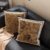 Cojín Retro Estilo Vintage para Sofá de Sala de Estar, Respaldo de Cama con Relleno, Cojín para Ventana de Mirador, Soporte Lumbar, Extraíble y Lavable