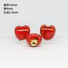 Venta al por mayor de fábrica accesorios DIY joyería cerámica pequeña flor de amor cuentas esmaltadas personalidad forma especial cuentas sueltas paquete de materiales estudiante