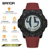 Reloj Electrónico Popular Sanda Transfronterizo para Shopee con Números Grandes, Reloj de Pulsera Multifuncional Impermeable para Estudiantes con Función de Levantar para Iluminar, Reloj Deportivo