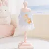 Vestido de Encaje Floral Transpirable para Perros para Primavera y Verano con Correa, Vestido de Princesa para Gatos y Perros, Ropa para Mascotas para Perros Pequeños y Medianos