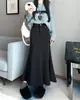 Saia Lã Estilo Vintage 2025 Cauda de Peixe Feminina Nova Cintura Alta Formato A Emagrecedora Quadril Pequeno Comprimento Médio