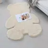 Tapete de Urso de Pelo de Coelho para Quarto de Criança Tapete de Chão Fofo de Desenho Animado Decoração de Quarto Tapete de Cabeceira de Anime Tapete de Pelúcia para Sofá