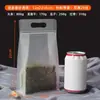 Bolsa de sellado de ocho lados autosellante, bolsa sellada portátil para té, frutas secas, snacks, almacenamiento en refrigerador, bolsa de embalaje transparente, impresión digital