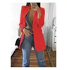 2025 Amazon Moda Casual Europeia e Americana Nova Terno Lapela Cardigã Slim Blazer de Temperamento Jaqueta Feminina Primavera Outono
