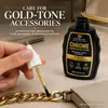 Uau! Líquido Reparador de Cor para Ferragens Metálicas - Tinta de Renovar Banho Dourado para Correntes Esmaltadas e Joias Líquido Reparador de Arranhões e Desbotamento