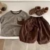 Conjunto de Verano para Niños, Estilo Delgado, Camiseta Casual Coreana Elegante y Pantalones Cargo, Nuevo Modelo 2026 para Niños Pequeños